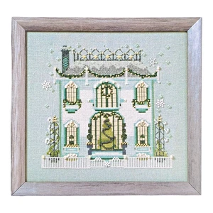 Nora Corbett "Mr Darby's House" Cross Stitch Pattern w/Embellishment Pack - Picture 1 of 3