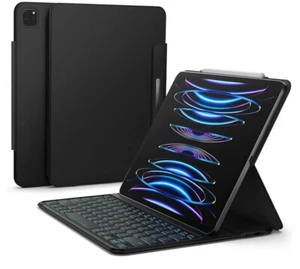 iPad Air 10.9 inch Case Keyboard Smart Folio Ultra Slim Bluetooth Pencil Holder - Picture 1 of 9
