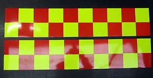 Selbstklebende reflektierende Battenberg Seitenreflektoren 1200 mm rot/gelb - Bild 1 von 1