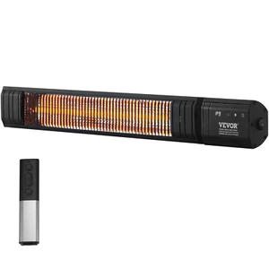 Infrared Heater 1500W Electric Space Heater Remote Control 9 Speeds Timer - Picture 1 of 12