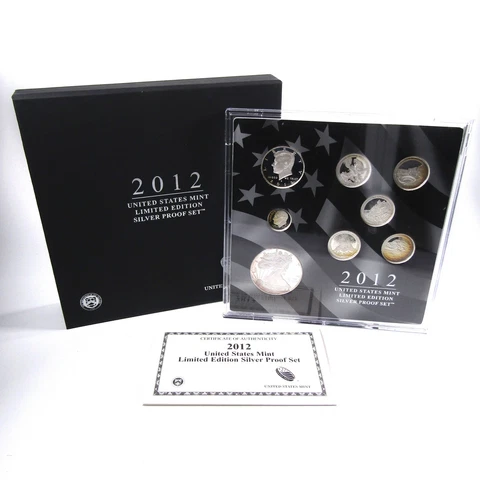 2012 Limited Edition Silver Proof Set U.S Mint OGP COA SKU:CPC2077 Cover