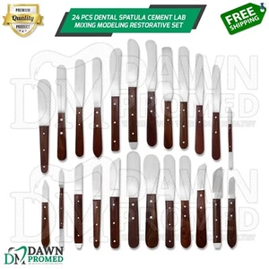 Conjunto restaurador de 24 piezas de laboratorio de mezcla de cemento espátula dental grado alemán - Imagen 1 de 8