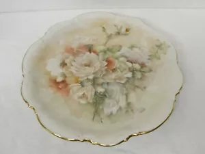 Hutschenreuther Selb Bavaria HAND PAINTED ROSES PLATE SIGNED BY ARTIST 13" - Picture 1 of 6