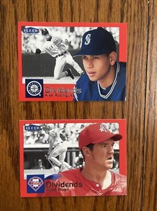 2000 FLEER TRADITION DIVIDENDS #1 ALEX RODRIGUEZ SEATTLE MARINERS And Scott Role