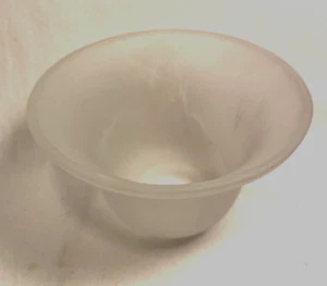 White marbled frosted light fixture Replacement glass bulb cover - Picture 1 of 4