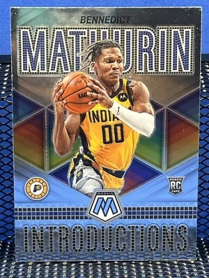 2022-23 Panini Mosaic BENNEDICT MATHURIN Indiana Pacers RC Rookie Introductions - Image 1 of 2