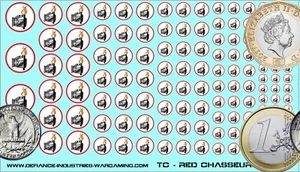 Taurian Concordat - Red Chasseurs - Waterslide Decals for Battletech - Picture 1 of 1