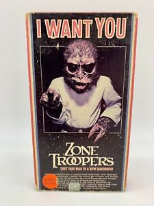 Zone Troopers VHS Lightning Video Rare OOP HTF Horror Cult Classic I Want You