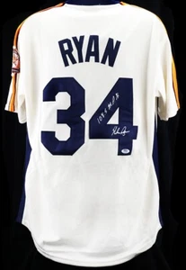 Nolan Ryan Signed "108.5 M.P.H." Houston Astros M&N Cooperstown Jersey PSA/DNA - Picture 1 of 6