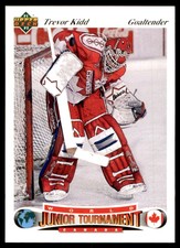 1991-92 UPPER DECK CZECH WORLD JUNIORS TREVOR KIDD CANADA #684