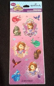 Hallmark Disney Sofia The First Glitter Stickers Acid Free 2 Sheets - Picture 1 of 9