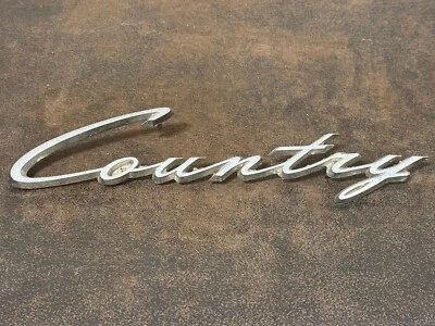 Ford “Country Squire” Station Wagon Cuarto Panel Emblema Script Insignia Foto 1 de 4