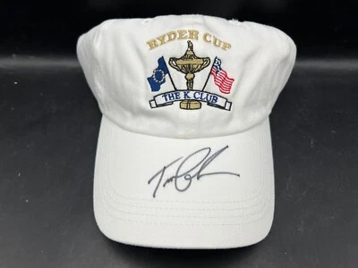 Gorra de golf firmada por Tom Lehman con autógrafo Ryder Cup: The K Club Beckett Foto 1 de 2