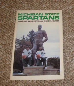 Michigan State Spartans 1982-83 Basketball Media Guide. Signed by Jud Heathcote - Picture 1 of 4