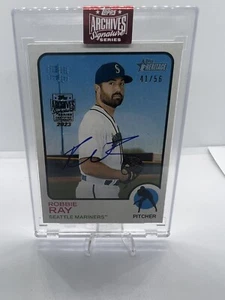 Robbie Ray 2023 Topps Archives Signature Series On Card Auto 41/56 Mariners - Picture 1 of 2
