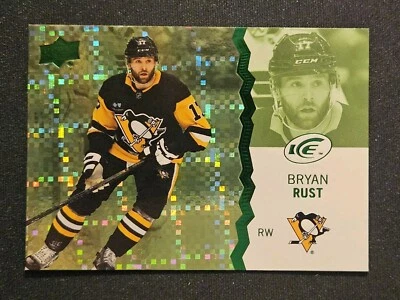 23-24 UD Ice Bryan Rust Green Variant ❄️❄️❄️ Pittsburgh Penguins  - Image 1 of 2