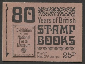 Gran Bretaña #BK130 en muy buen estado sin montar o nunca montada - 1971 25p 80 años de libros de estampillas británicas - Imagen 1 de 1