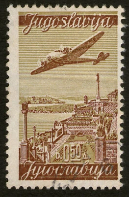 Yugoslavia 1947, Airmail, Used Stamp - Image 1 of 2