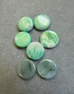 45.60Cts , Green &Light Green Color Round Shape Jadetie Jade Loose Gemstone - Picture 1 of 13