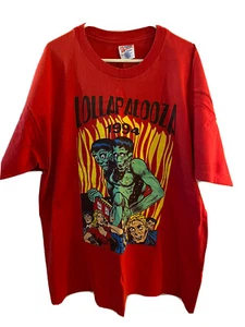 Vintage 1994 Smashing Kürbisse Lollapalooza - rotes T-Shirt groß, Beastie Jungen XL - Bild 1 von 6