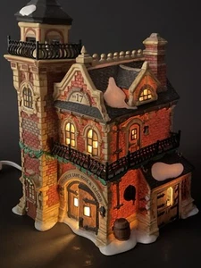 Dept 56 Dickens Village Ashwick Lane Hook And Ladder Fire Station 1997 Retired - Picture 1 of 23