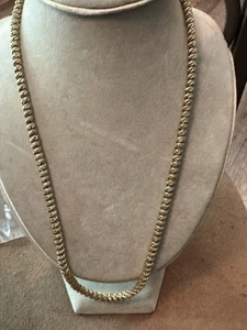 COLLAR GRANULAR CHAPADO EN ORO 20” DE COLECCIÓN - COREA - Bisutería - Imagen 1 de 6