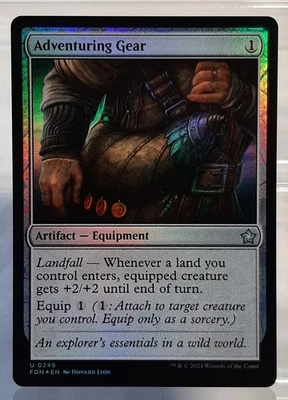 Adventuring Gear - Uc/Foil/Artefakt - Magic: The Gathering Foundation - EN/NM - Bild 1 von 2