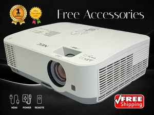 REFURBISHED NEC ME331W 3LCD Projector 3300 Lumens 2160p HDMI 20W Speaker w/Kit ✅ - Picture 1 of 13