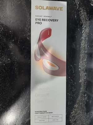SOLAWAVE Radiant Renewal EYE RECOVERY PRO EYE MASK Sealed Brand New - Image 1 of 3