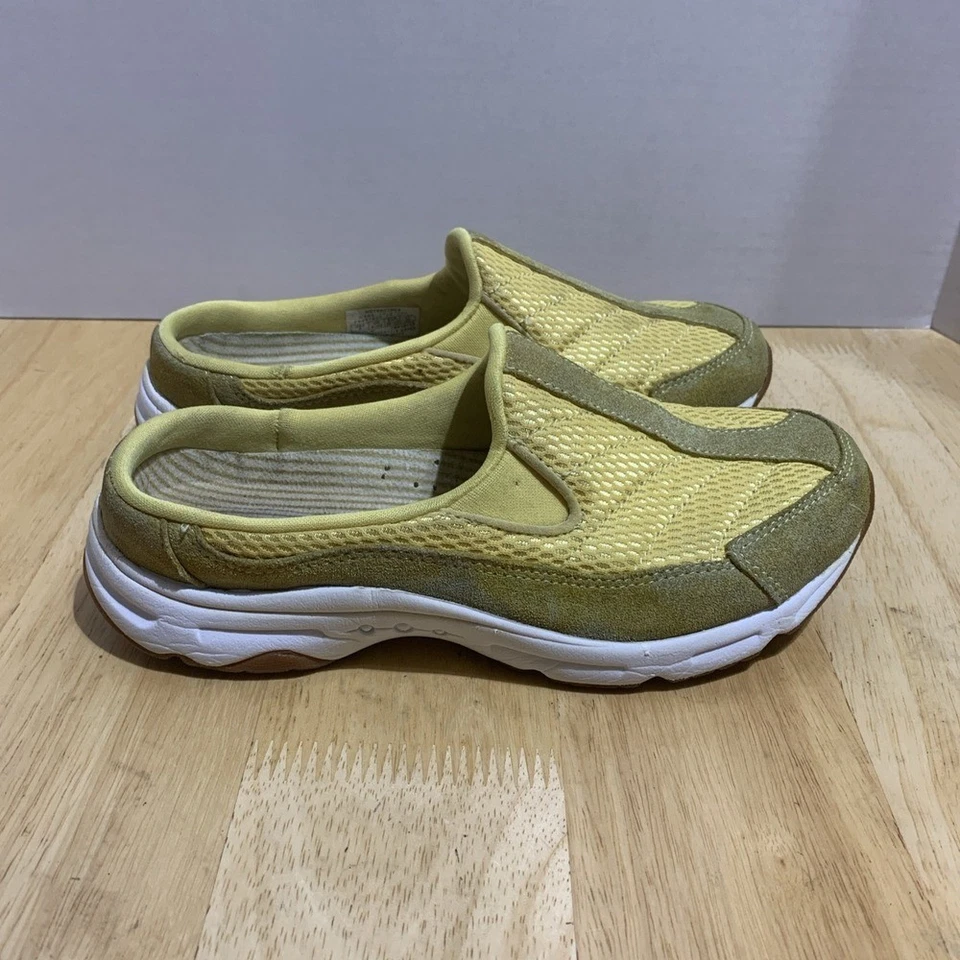 Easy Spirit Women's TravelTime, Yellow Slip-On Mules, Size 6 - Image 1 of 4