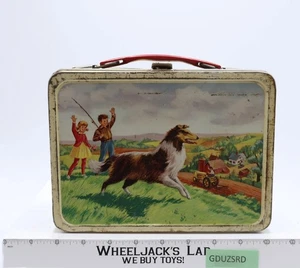 Pets and Pals Lassie Black Beauty Metal Lunchbox 1962 Vintage No Thermos - Picture 1 of 7