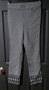 Pantalones elegantes Rafaella cómodos elásticos negros talla 4 para mujer - Imagen 1 de 6