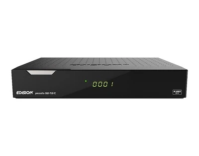 Edision piccollo S2+T2/C HD-Combo-Receiver H.265/HEVC schwarz - Bild 1 von 4