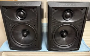 Vintage Wharfedale Opal 30 Bookshelf Speakers Black Adjustable Tweeters Tested - Picture 1 of 14