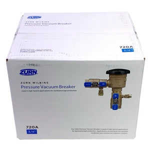 Zurn WILKINS 3/4 in. 720A Pressure Vacuum Breaker Assembly Model # 34-720A NEW - Picture 1 of 9