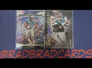 NFL Football Philadelphia Eagles 24-25 Panini AJ Brown 2 Card Lot MINT - Picture 1 of 1