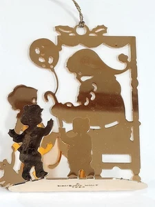 Vtg Danbury Mint 1985 Gold Tone Christmas Ornament - Picture 1 of 6