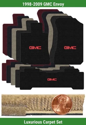 Lloyd Custom Luxe коврик комплект для 1998-2009 GMC Envoy с логотипом (3 штуки) #NRW - Изображение 1 из 4