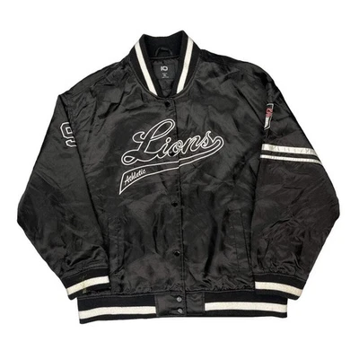 Lions Athletic Works Varsity Jacket - XL Black Polyester - Image 1 of 4
