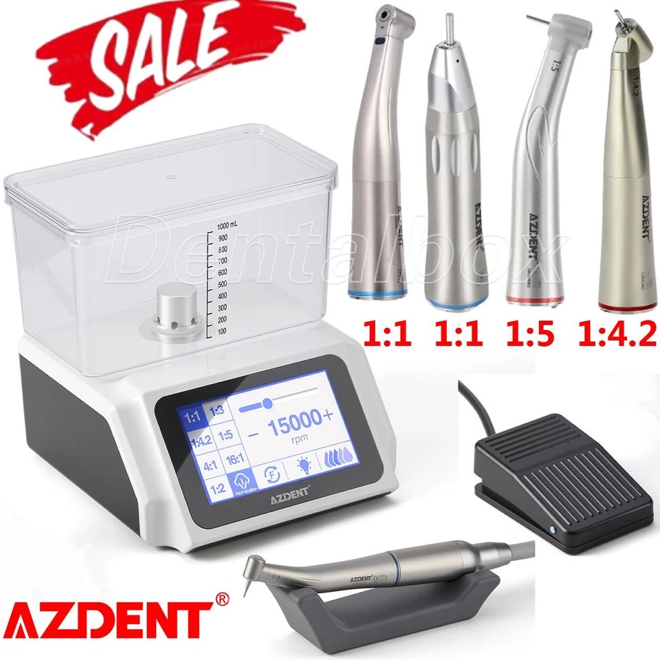 Dental Brushless LED Motor System Water Bottle with 1:1/1:5/1:4.2 LED Handpiece - Image 1 of 1