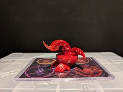 Bakugan Battle Brawlers B1 Classic Pyrus Dragonoid 2007 variante de prueba de fábrica de la UE Foto 1 de 4