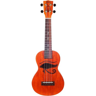 Mahalo Artist Elite Laser-Engraved Pharaoh Concert Ukulele W/ Bag Pharaoh Motif - Image 1 of 4