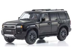 Kyosho 1/43 Toyota Land Cruiser 250 ZX Model Car Nero Ruote opzionali KS03927B - Foto 1 di 7
