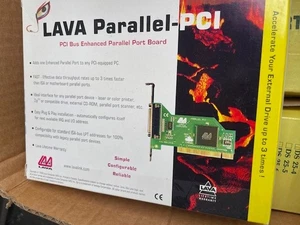 LAVA Parallel PCI Adapter by Lava MOKO L72.1 Vintage 1998 Original Box NEW - Picture 1 of 3