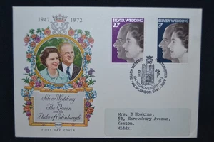 GB first day cover 1972 Royal Wedding with Westminster Abbey cancel on Philart - Picture 1 of 3