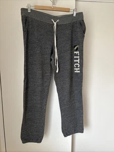 Abercrombie & Fitch Jogginghose grau meliert. Elastisches Bündchen, Kordelzug. Größe L - Bild 1 von 6