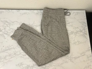 Gray Knit Joggers Cargo Pants Pull On Women's Size Medium Drawstring Soft I2 - Picture 1 of 6