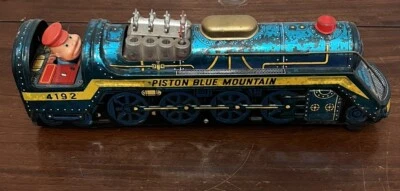 Tren vintage pistón Blue Mountain a batería. Nº: 3964. Hecho en Japón. Foto 1 de 4