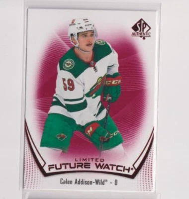 2021-22 UD SP Authentic Limited Future Watch 133 Calen Addison Minnesota Wild - Image 1 of 2