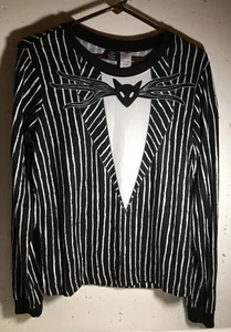 Disney Nightmare Before Christmas Long Sleeve V neck shirt Size Small - Bild 1 von 3